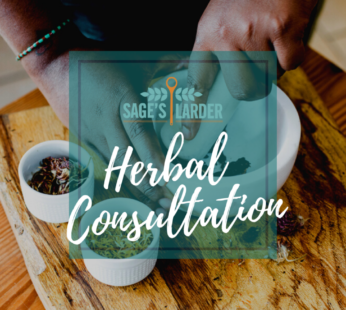 HERBAL CONSULTATION (INCLUDES ONE CUSTOM HERBAL TEA OR TINCTURE)