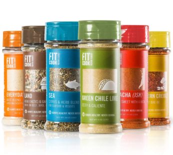 The Fit Cook Spice and Seasoning Set: Gluten & Grain Free, Vegan & Keto Friendly Spice Kit – 6 Health-conscious Hand-Crafted Seasoning Gift Set for Men & Dads – Perfect for Grilling, BBQ, and Foodies