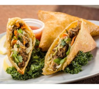 HERB SPICED GROUND BEEF SAMOSA