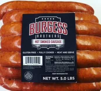 Burgess Brothers Chicken Sausages (5 lb packs)