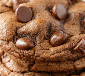 Vegan Double Chocolate Chip Cookies