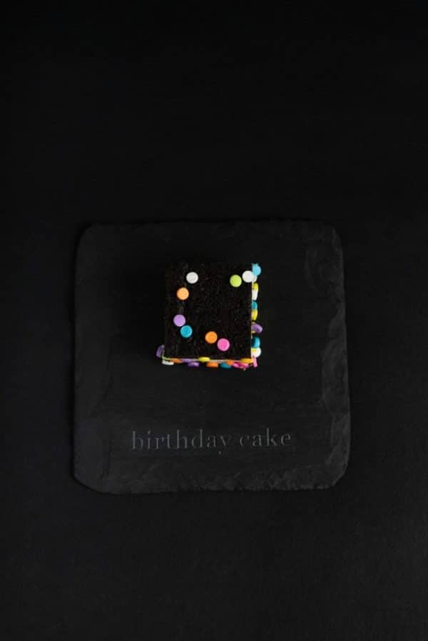 Birthday cake blondies