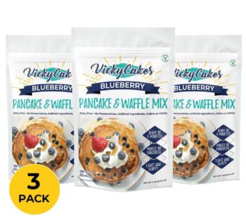 Blueberry Vegan Friendly Dairy Free Pancake and Waffle Mix Bundle – Pack of 3