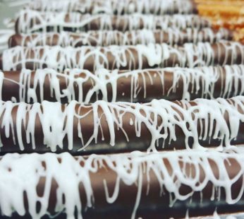 Chocolate Dipped Pretzel Rods (2/pack)