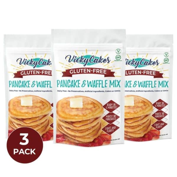 Original Gluten Free Vegan Friendly Dairy Free Pancake and Waffle Mix Bundle - Pack of 3