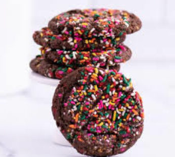 Chocolate Funfetti (6 Cookies)