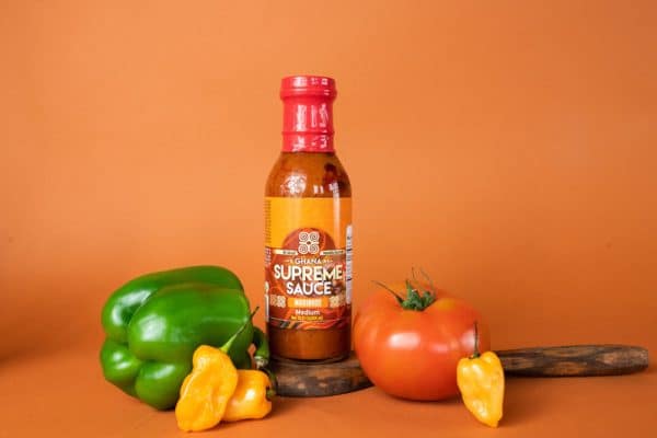 Supreme Sauce - Marinade for Meats & Base for Jollof Rice - Medium - 24 fl Oz (2 in a Pack)